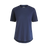 Women's 100% Merino Short Sleeve Crew Top - Midnight Navy Marle