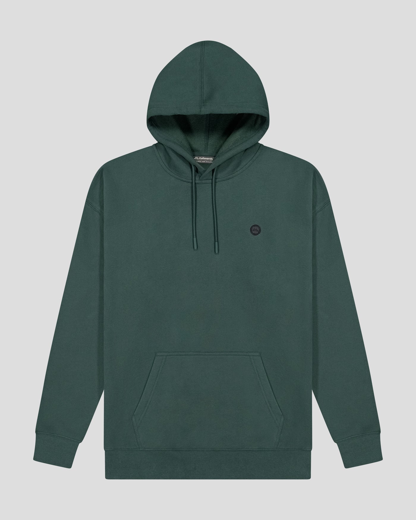 b1389_olh_womens_peak_badge_relaxed_hoodie_green_flatlay_e_1745458674000
